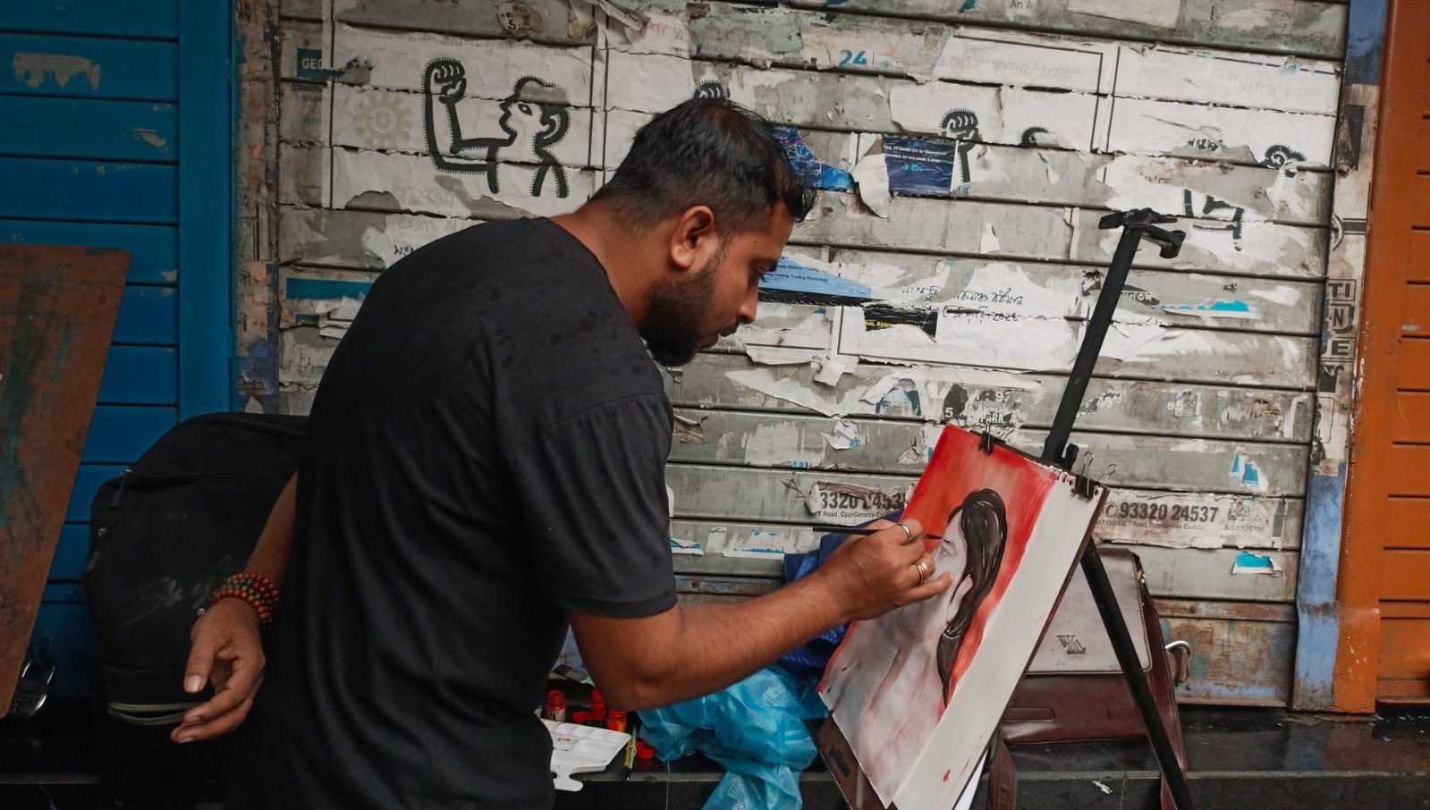 রং তুলিতে আর জি কর ঘটনার প্রতিবাদ আসানসোলে