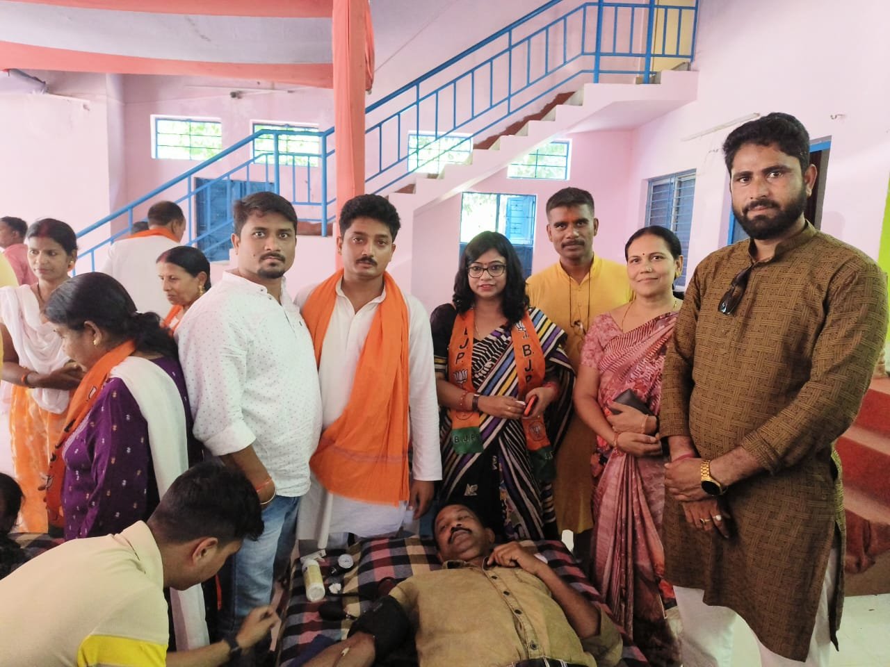 সেবা পক্ষকাল , উদযাপন , বার্ণপুরে রক্তদান শিবিরের আয়োজনে ভারতীয় জনতা যুব মোর্চা আসানসোল শাখা