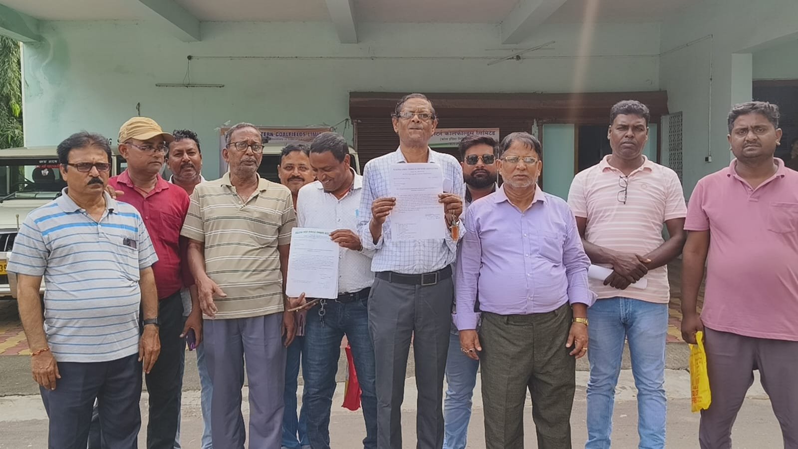 ई.सी.एल टेंडर के खिलाफ डेपुटेशन।