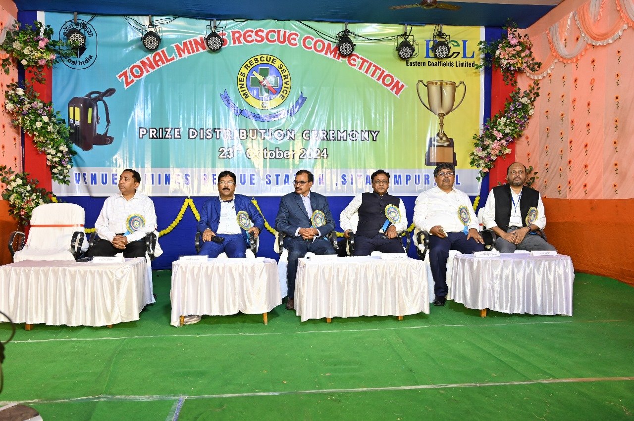 ईसीएल द्वारा आयोजित ज़ोनल माइंस रेस्क्यू प्रतियोगिता 2024।