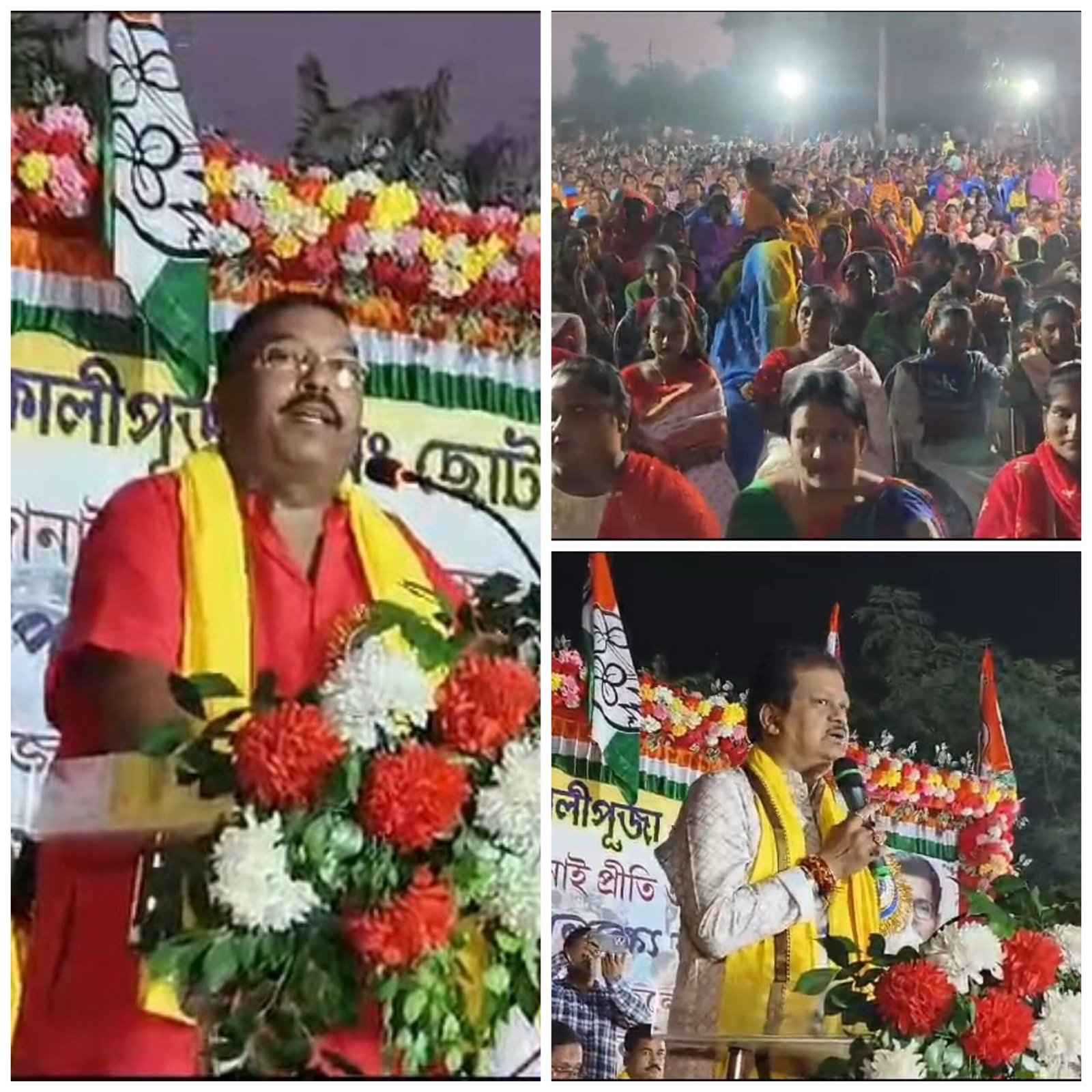 खासकाजोरा में विभिन्न बूथों के पांच हजार छठव्रतियों को विष्णुदेव नोनिया ने बांटी साडी।