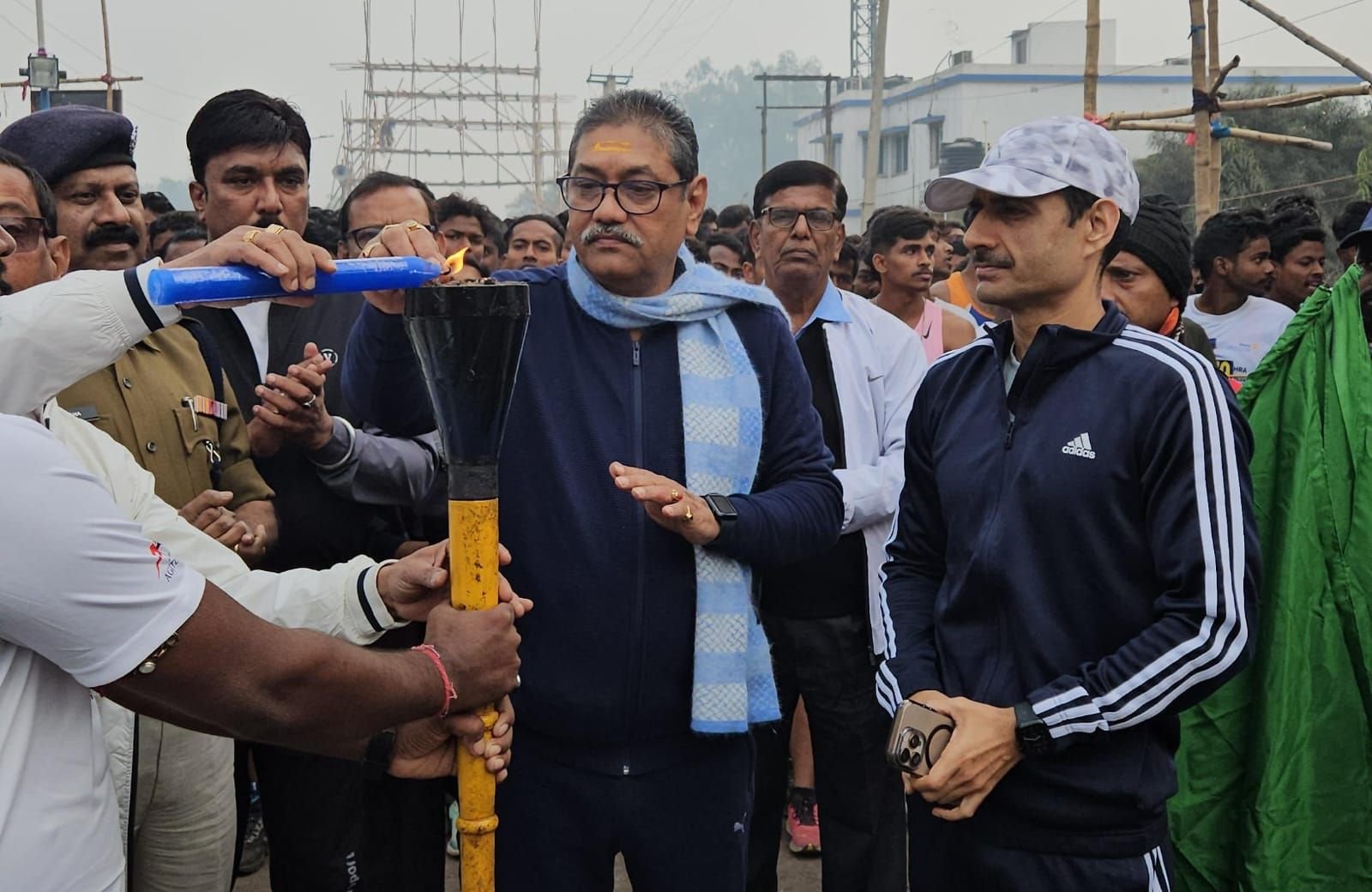 रोटरी क्लब द्वारा आयोजित मैराथन दौड़ में रही महिला सुरक्षा का थीम।