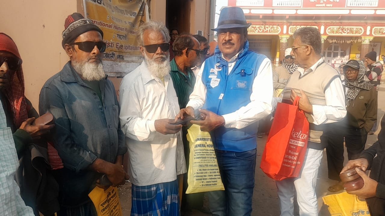 अंतर्राष्ट्रीय ह्यूमन राइट्स प्रोटेक्टर्स ग्रुप की तरफ से आज 3 साल से लगातार नेत्र जांच शिविर का आयोजन किया