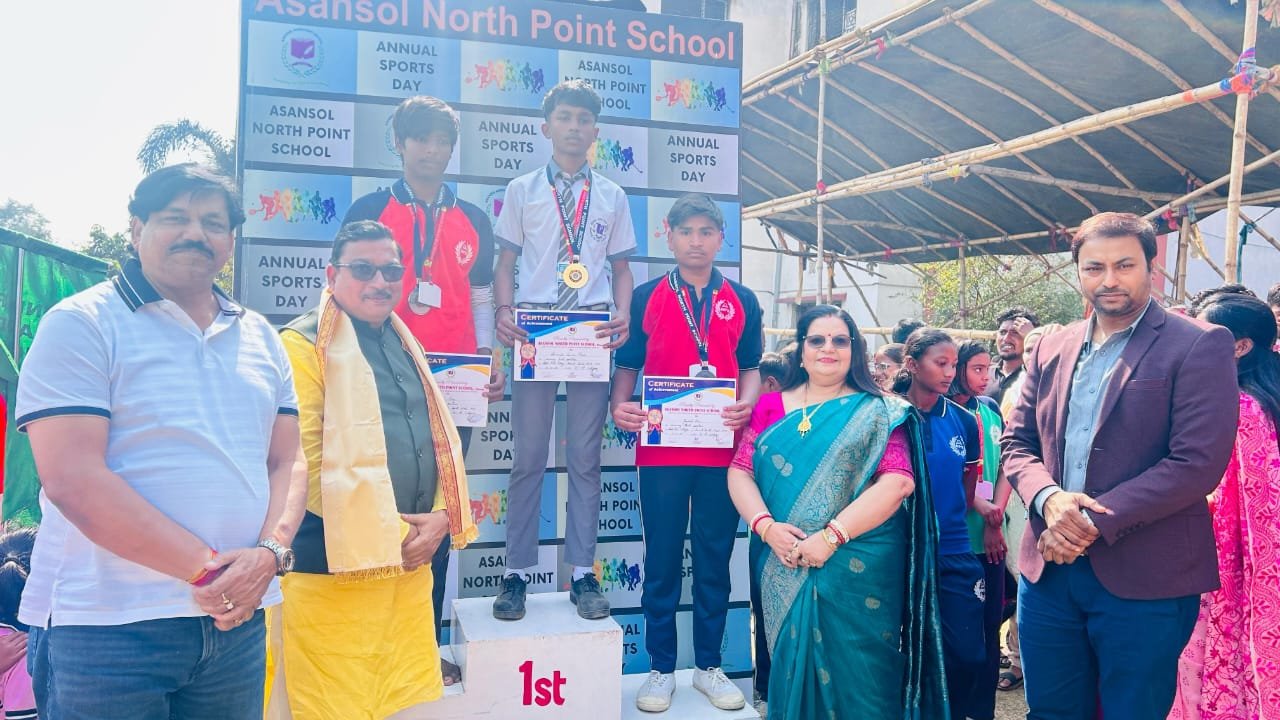 आसनसोल नॉर्थ पॉइंट स्कूल, चंदा ने अपना 25वां वार्षिक खेल दिवस बड़े धूमधाम से मनाया
