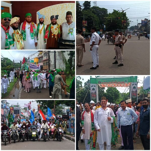 आसनसोल में ईद-ए-मिलाद-उन-नबी पर निकली भव्य शोभायात्रा